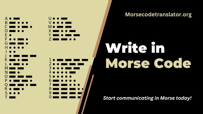 write in morse code